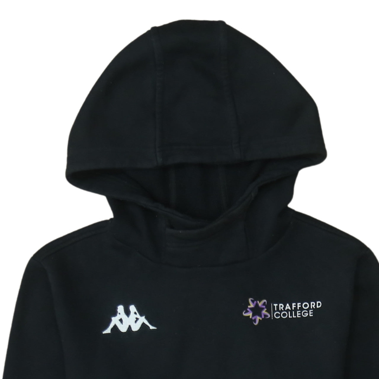 Kappa Men's Black Small Pullover Hoodie Trafford College Fleece