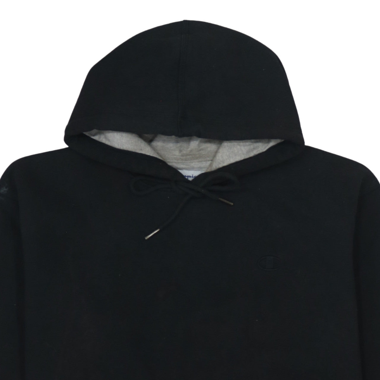 Champion Men's Black Pullover Hoodie Size L Fleece Sportswear