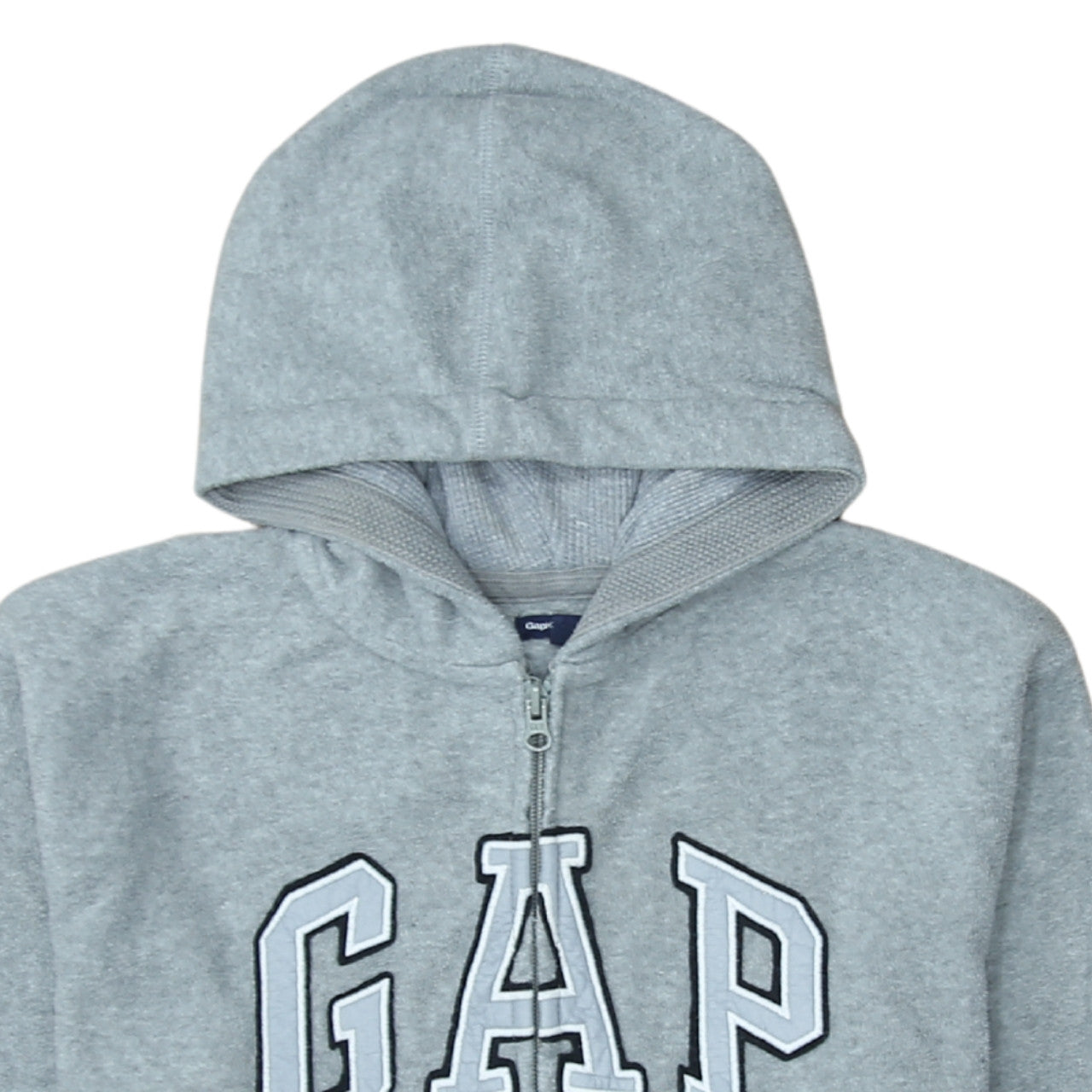 GAP Kids Boys Grey Full Zip Hoodie – Size 13 Years – Classic Logo Style