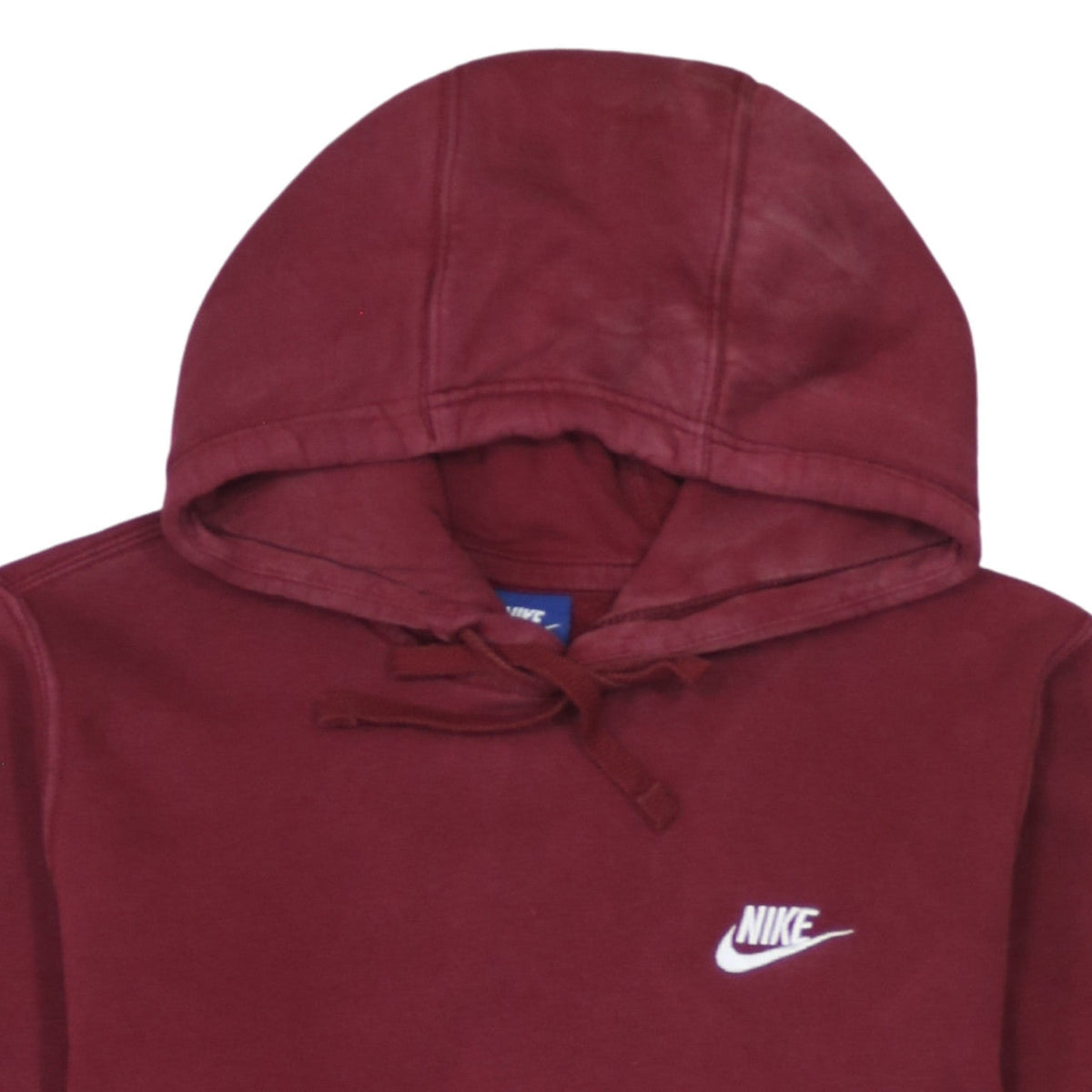 Nike Men's Red Pullover Hoodie Small Logo Fleece Sweatshirt