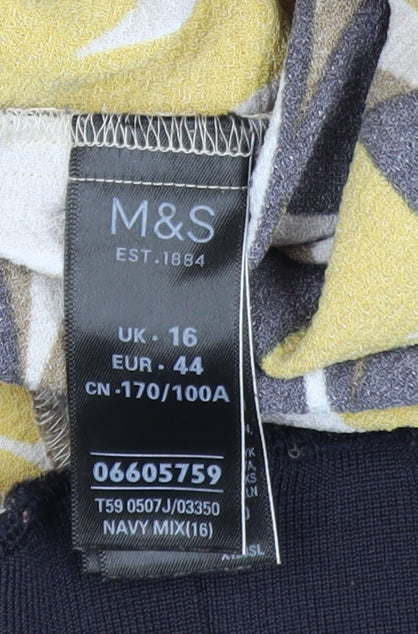 Marks and Spencer Women's Multicoloured Bomber Jacket Size 16