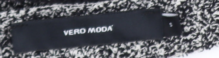 Vero Moda Women's Black White Check Knit Jumper Size S