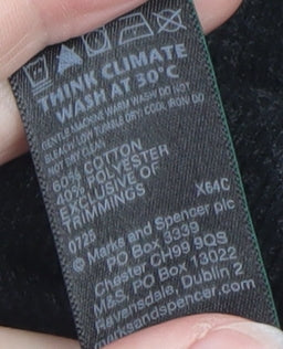 Marks & Spencer Women’s Black Cotton Pullover Jumper Size 18