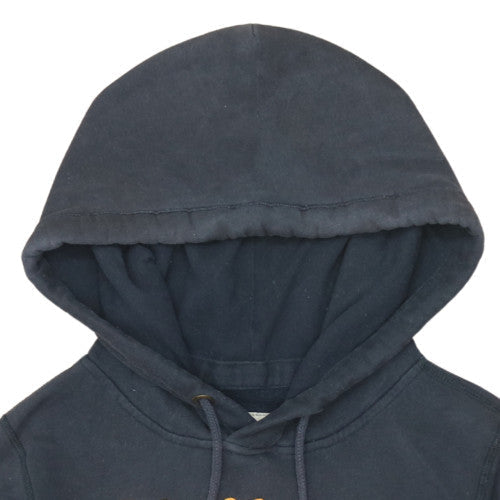 Hollister Mens Blue Pullover Hoodie L Embroidered Surf Design