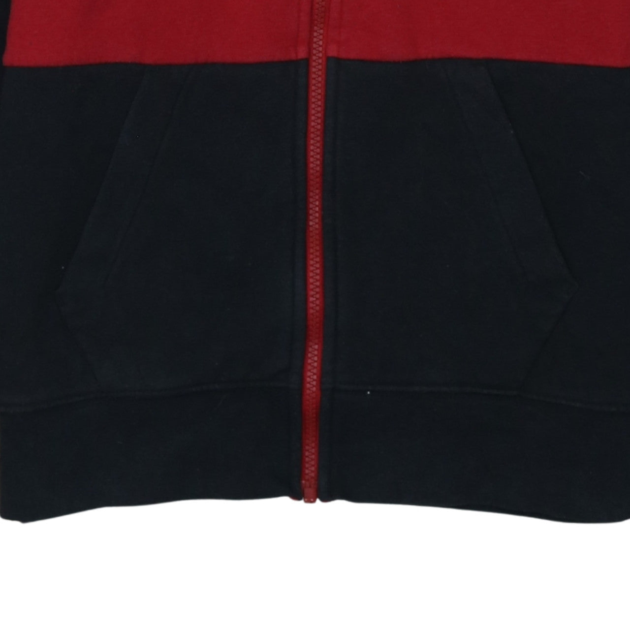 Jordan Boys Red Black Full Zip Hoodie Fleece Jacket XL Colourblock