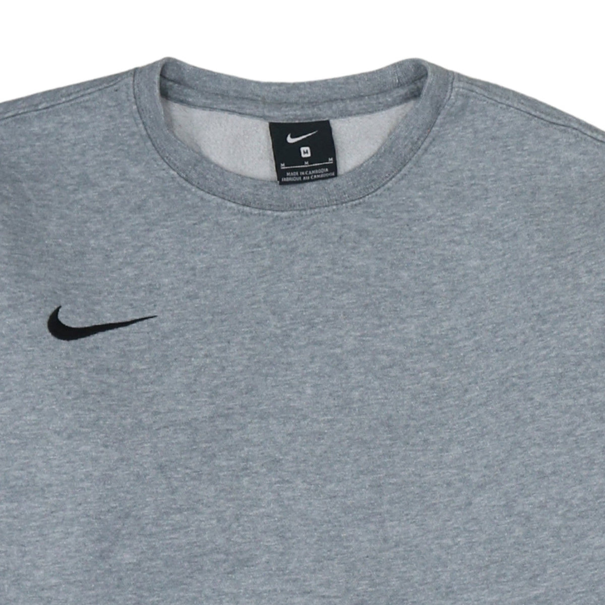 Nike Men's Grey Crew Neck Pullover Sweatshirt M Regular Fit