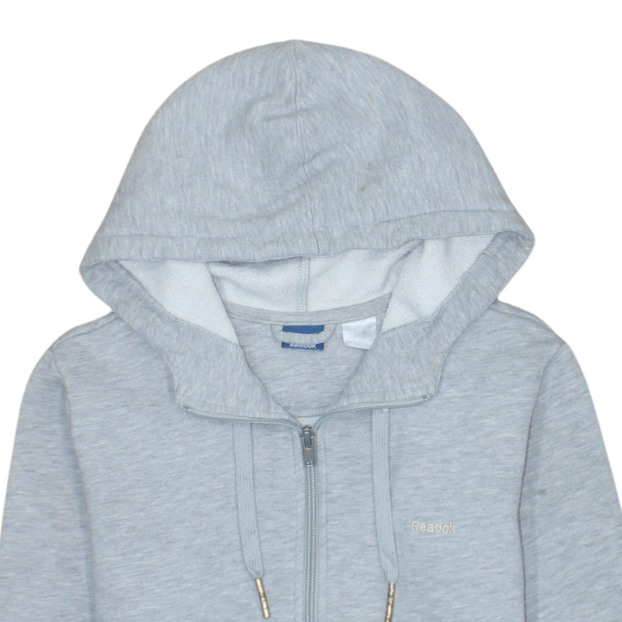 Reebok Men’s Grey Full Zip Hoodie Size M Regular Fit