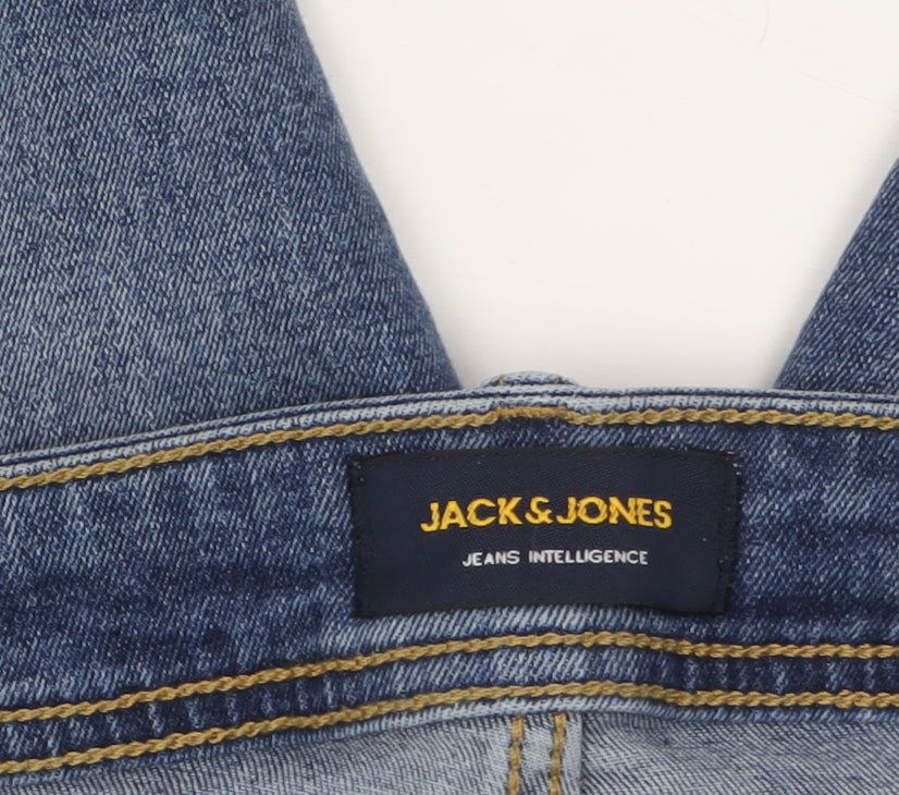 Jack & Jones Men's Blue Medium Wash Slim Fit Skinny Jeans 32x32