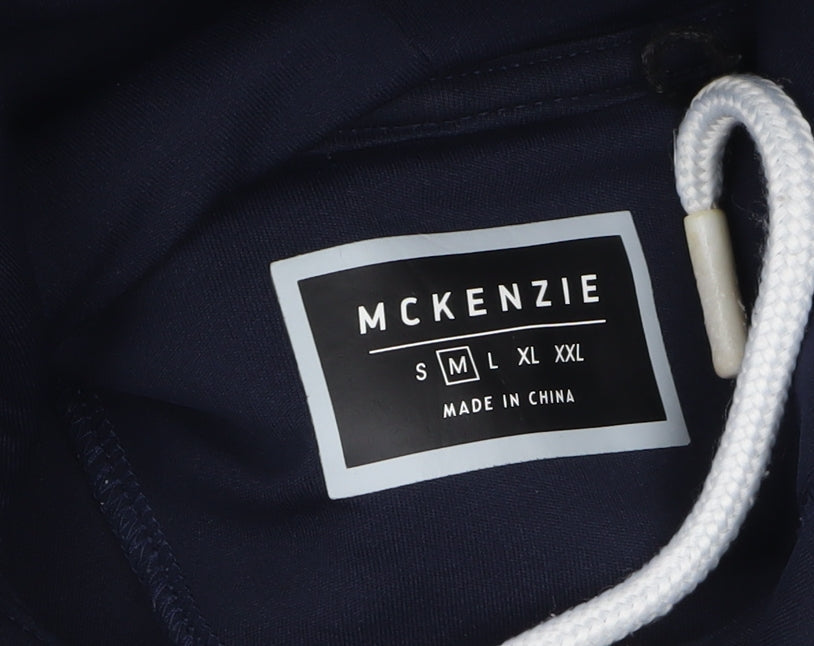 McKenzie Men's Blue 1/4 Zip Hoodie Size M Regular Fit