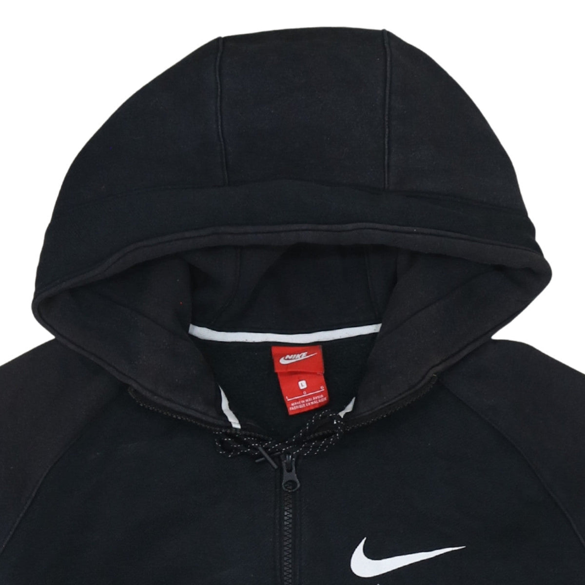 Nike Men's Black Air Full Zip Hoodie L Sportswear