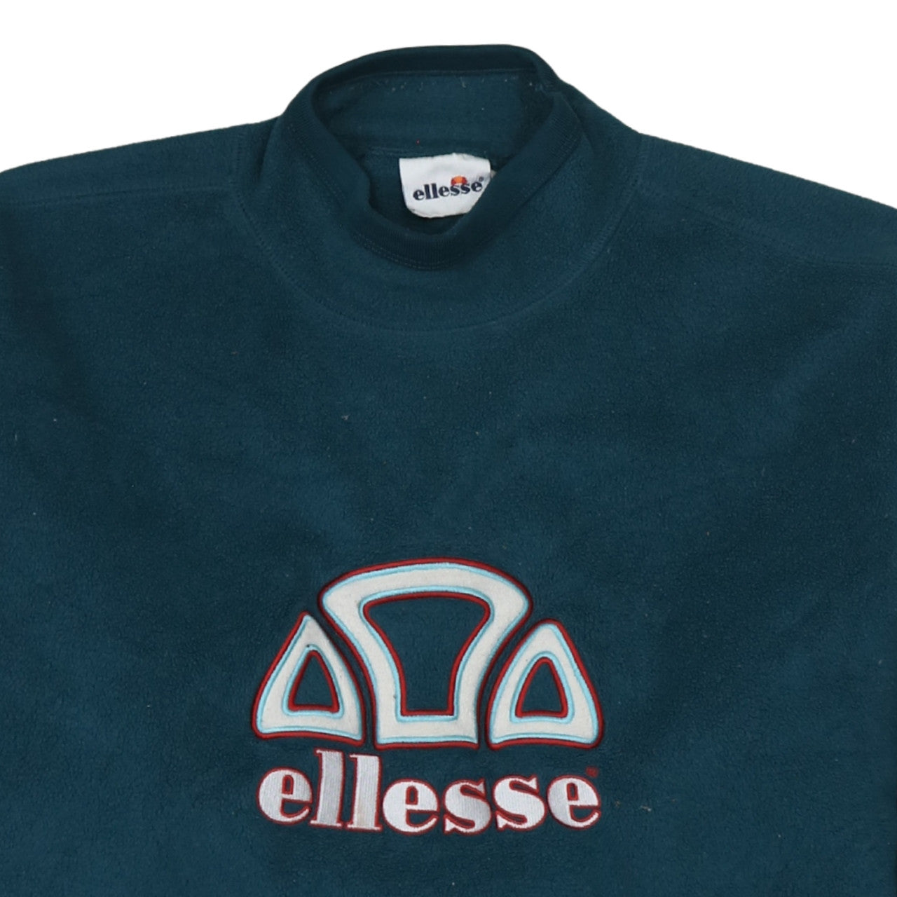 Ellesse Men's Blue Fleece Pullover Sweatshirt M Retro Logo Style