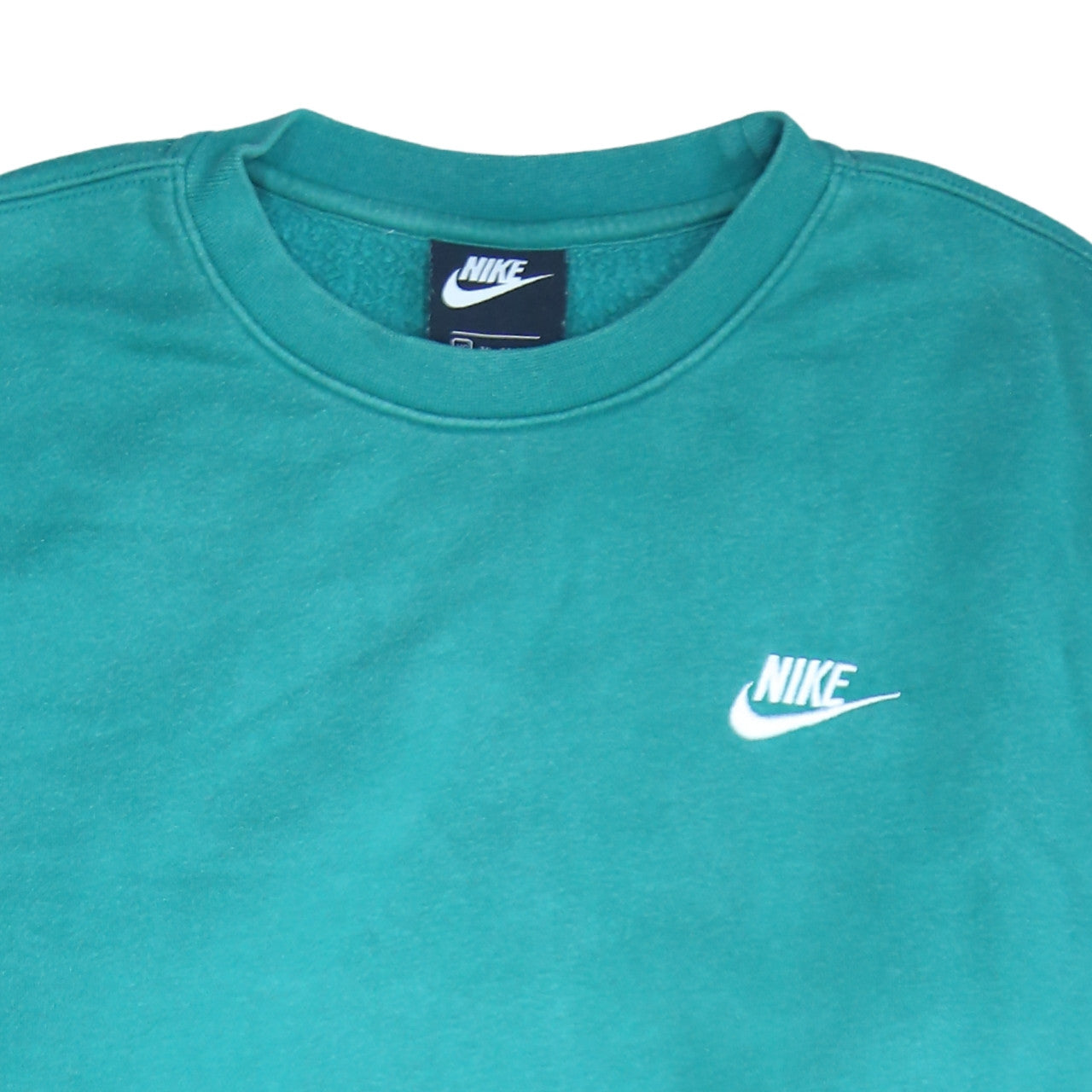 Nike Men's Green XS Pullover Sweatshirt Crew Neck Logo Fleece