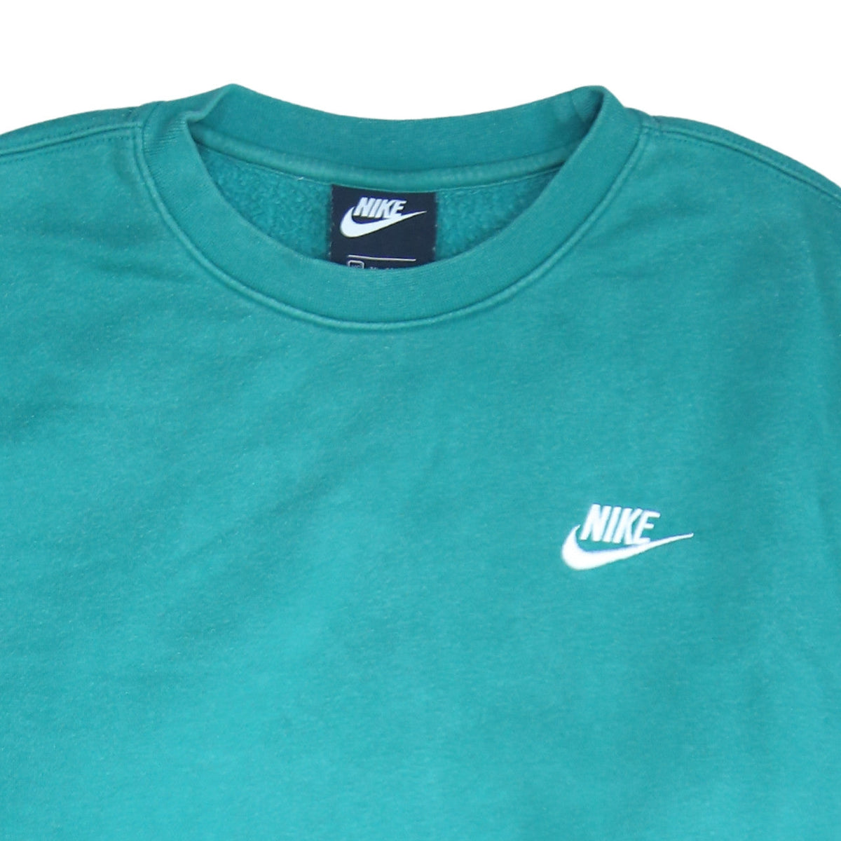 Nike Men's Green XS Pullover Sweatshirt Crew Neck Logo Fleece