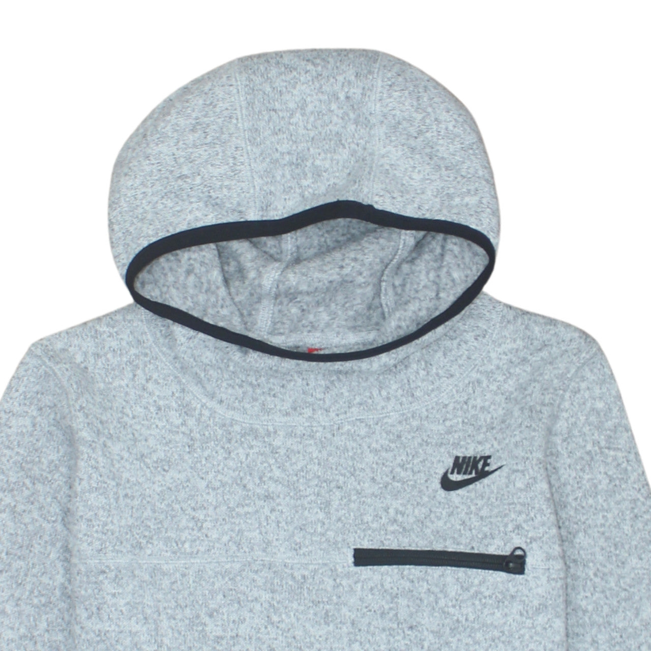Nike Men's Grey Pullover Hoodie Size L Regular Fit Fleece