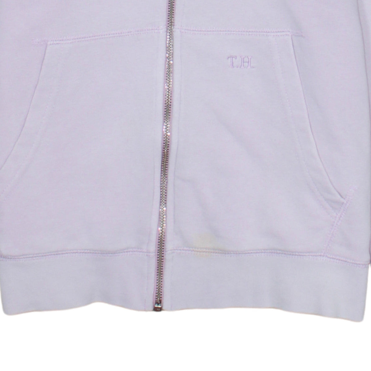 Tommy Hilfiger Women Lilac Full Zip Hoodie XS Cotton Blend