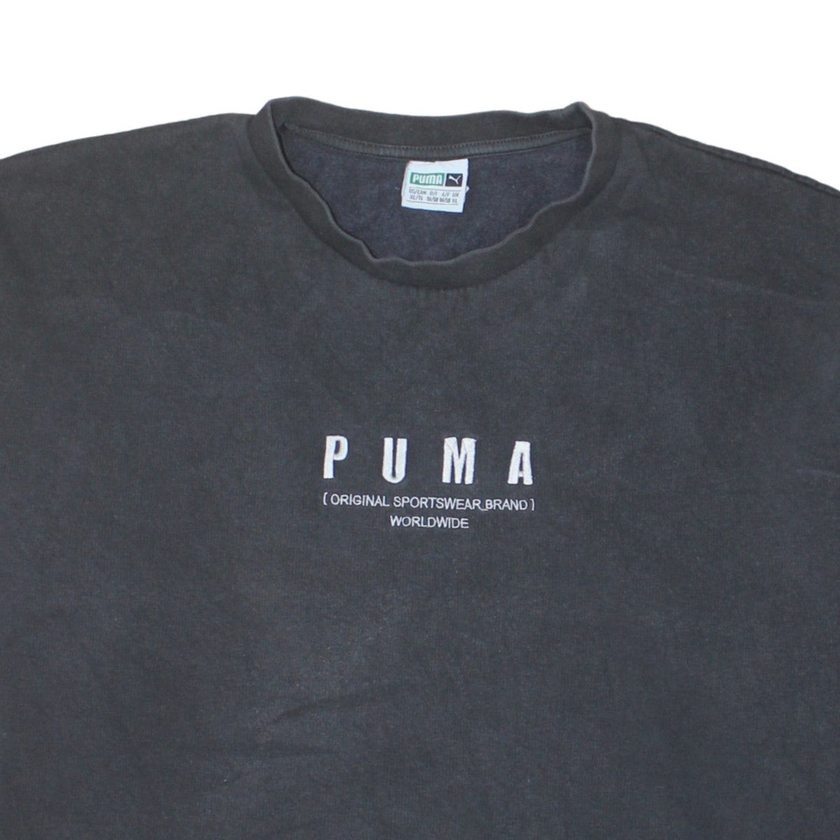 Puma Men's Black XL Pullover Sweatshirt Embroidered Logo