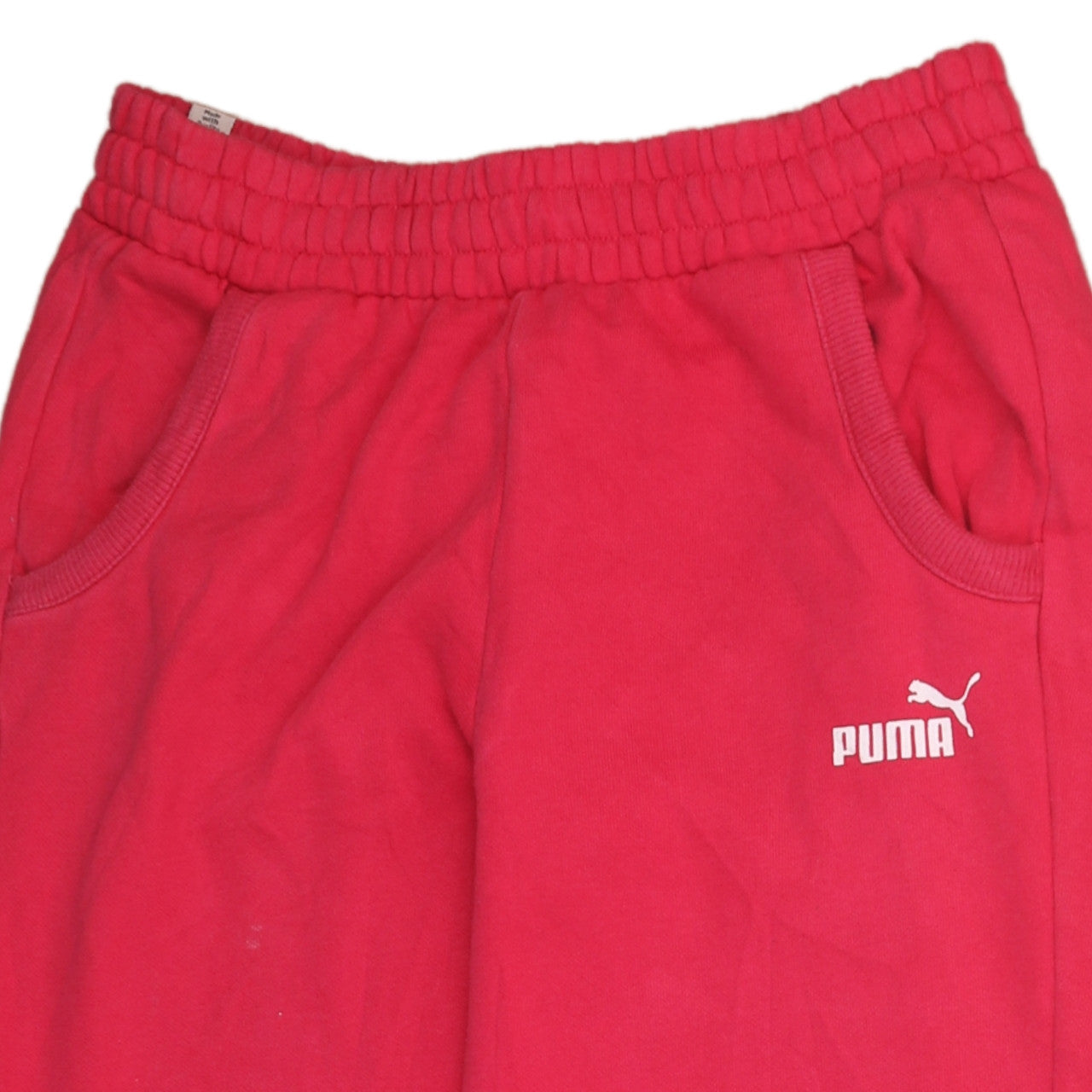 Puma Womens Red Jogger Sweatpants Size 8 Regular Fit Fleece