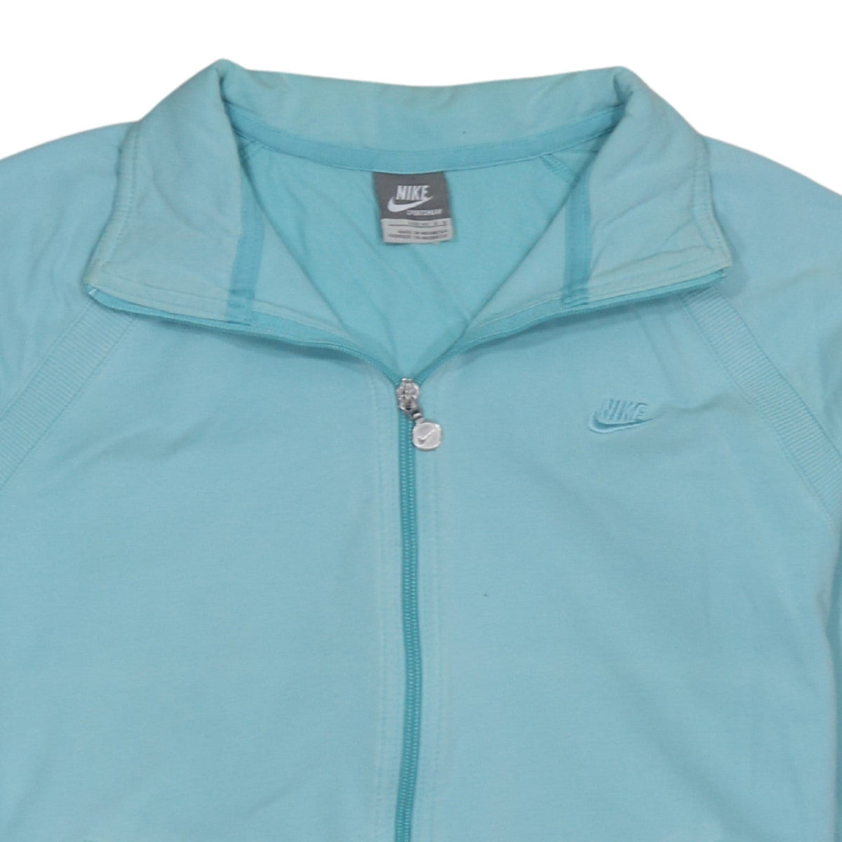 Nike Womens Blue Track Jacket L Full Zip Lightweight Sportswear