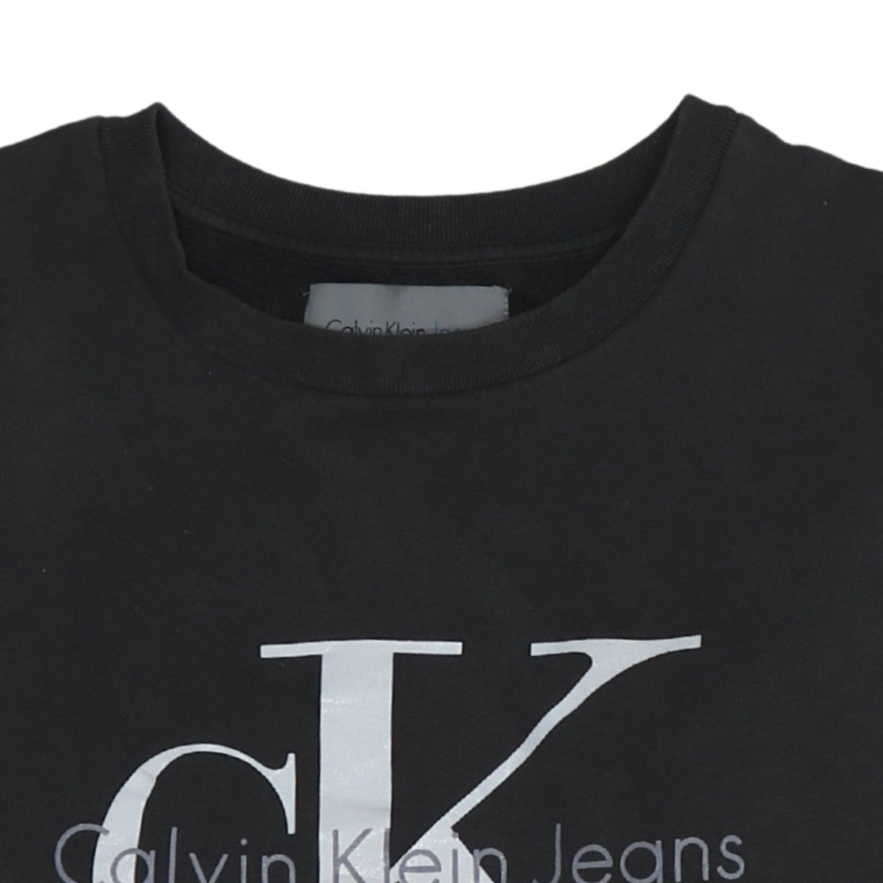 Calvin Klein Jeans Men's Black Classic Crew Neck Sweatshirt Size M