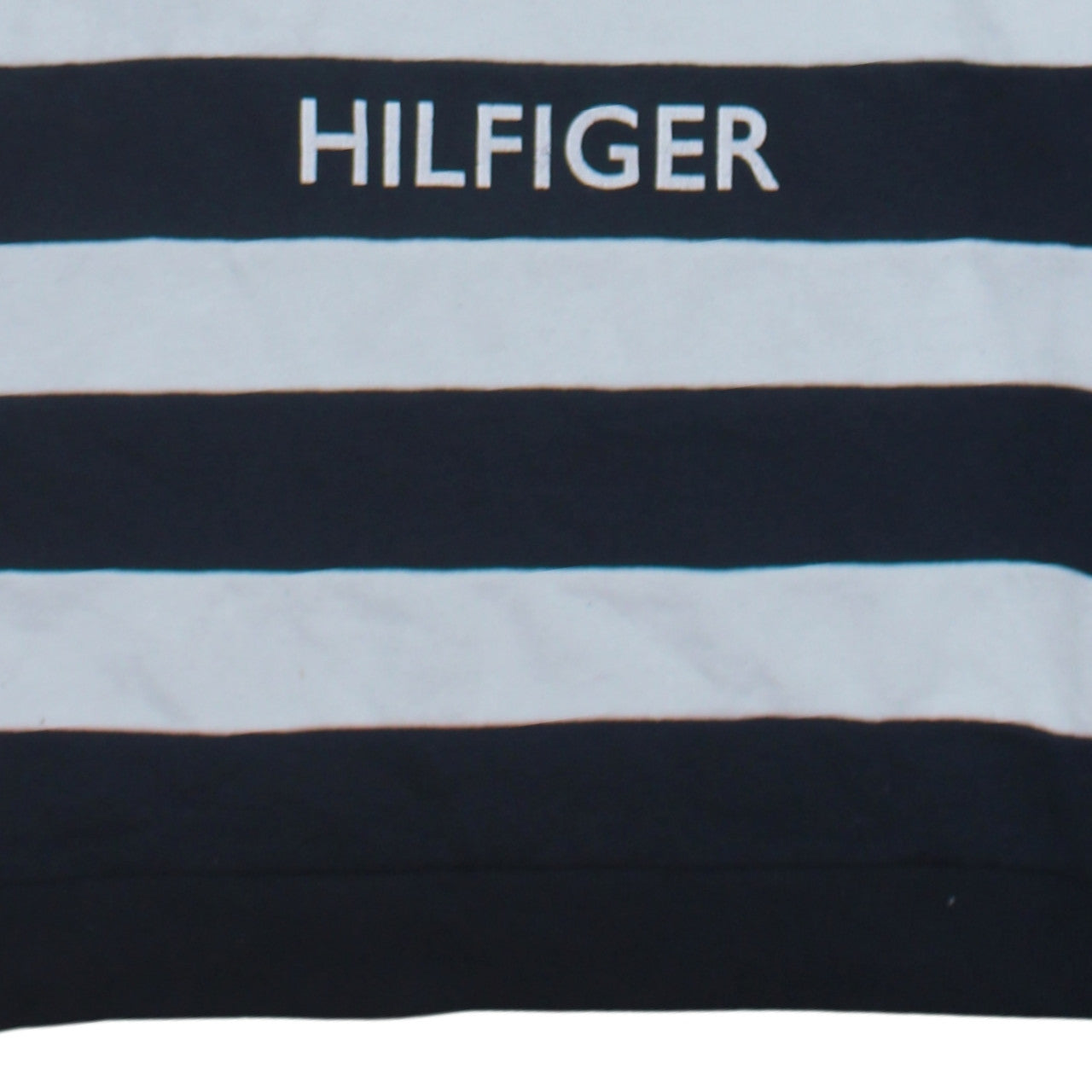 Tommy Hilfiger Men's Blue Striped Crew Neck Sweatshirt L