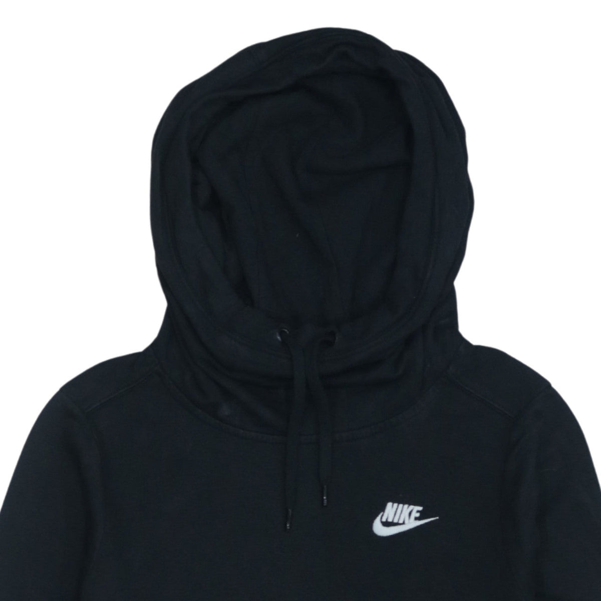 Nike Women's Black Pullover Hoodie Small Viscose Blend Lined Sportswear