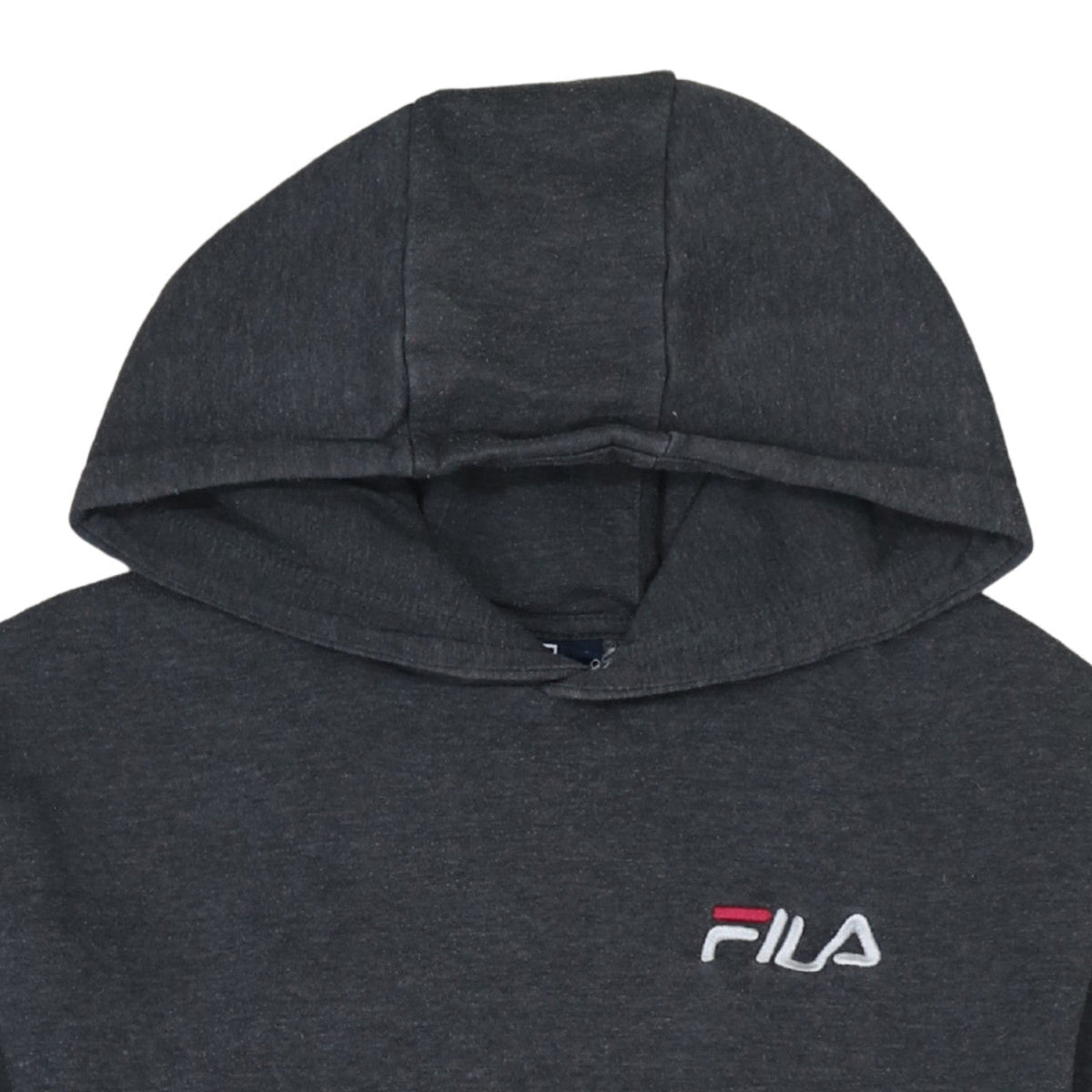 Fila Men's Grey Pullover Hoodie Small Regular Fit Fleece Sweatshirt