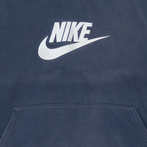 Nike Men's Blue XL Pullover Hoodie Sweatshirt with Logo Print