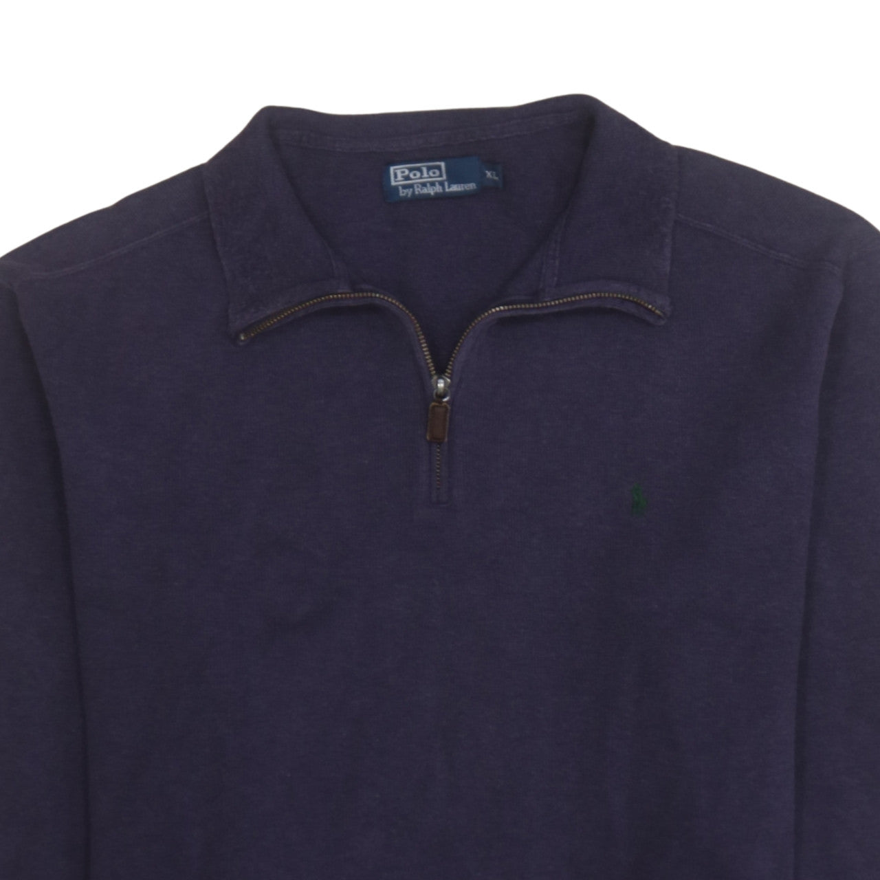 Ralph Lauren Men’s Purple Cotton 1/4 Zip Jumper XL