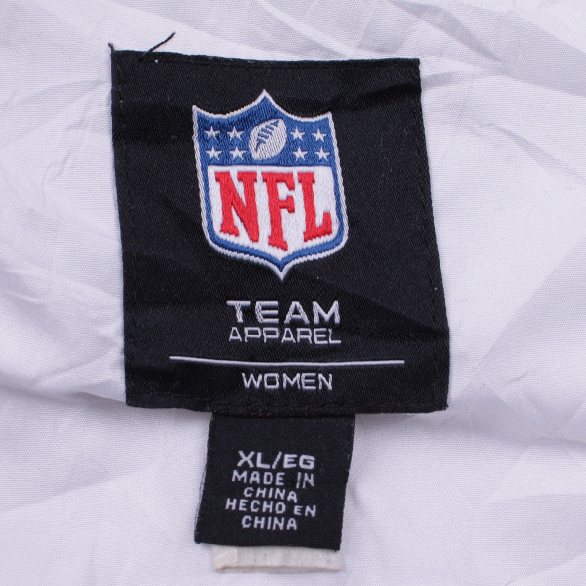NFL Team Apparel Women’s White Quilted Zip Waistcoat XL
