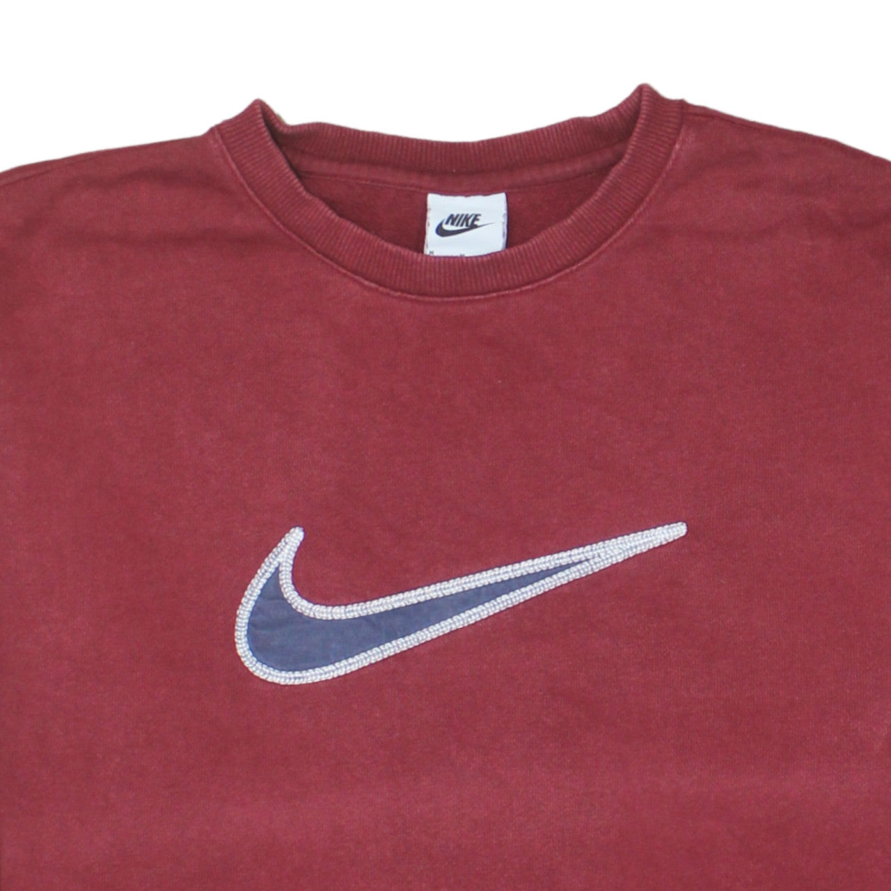 Nike Men's Red Crew Neck Pullover Sweatshirt Size M