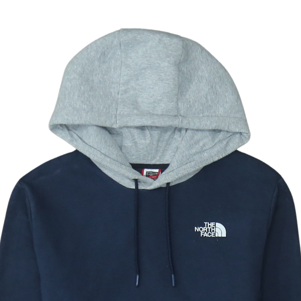 The North Face Men's Blue Pullover Hoodie Size M Fleece Logo