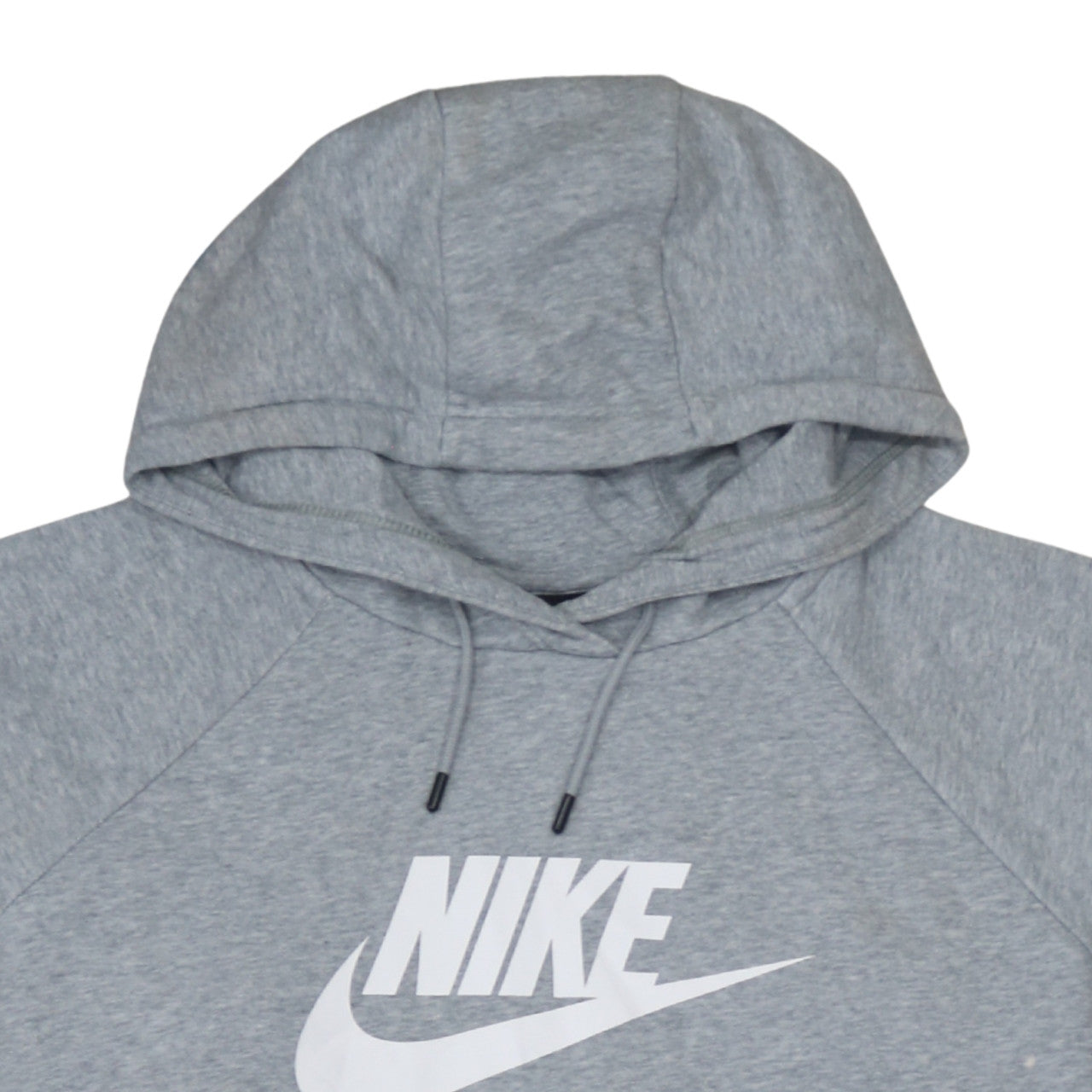 Nike Women's Grey XL Pullover Hoodie with Logo Print