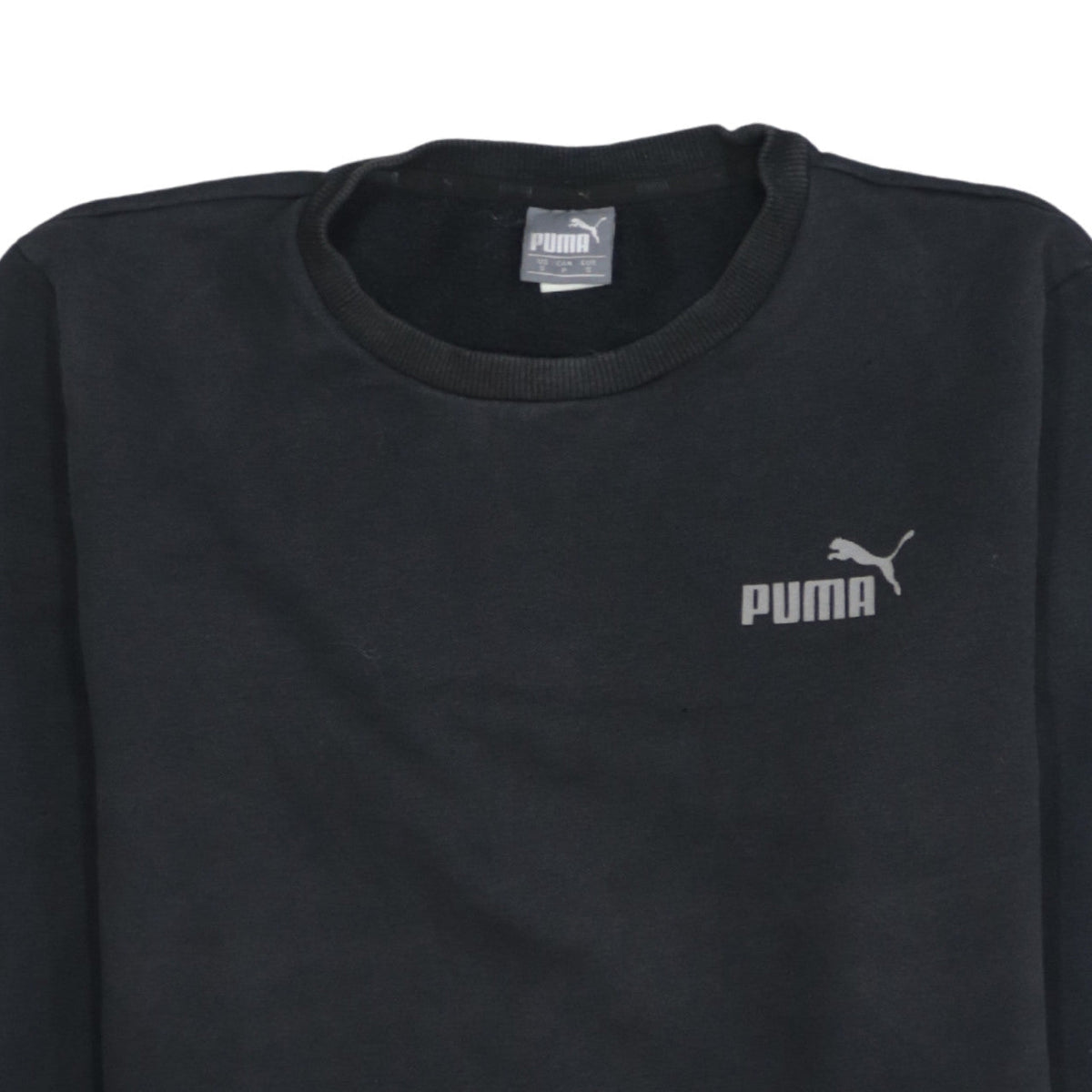 Puma Men’s Black Crew Neck Pullover Sweatshirt Size S