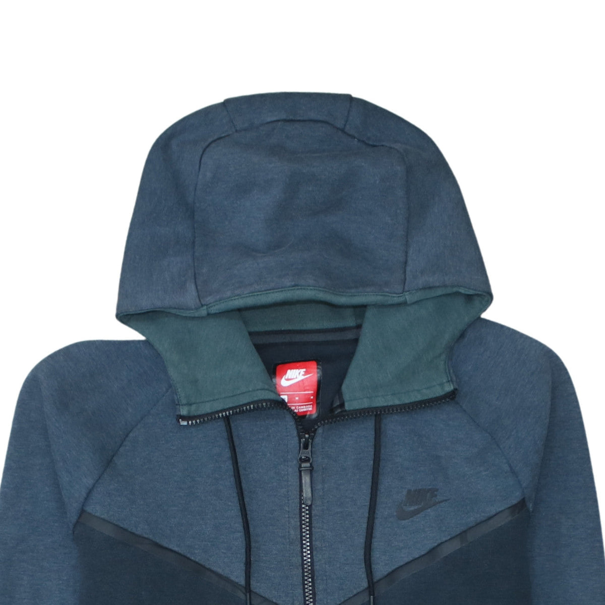 Nike Mens Blue Full Zip Hoodie Size M Regular Fit Sweatshirt