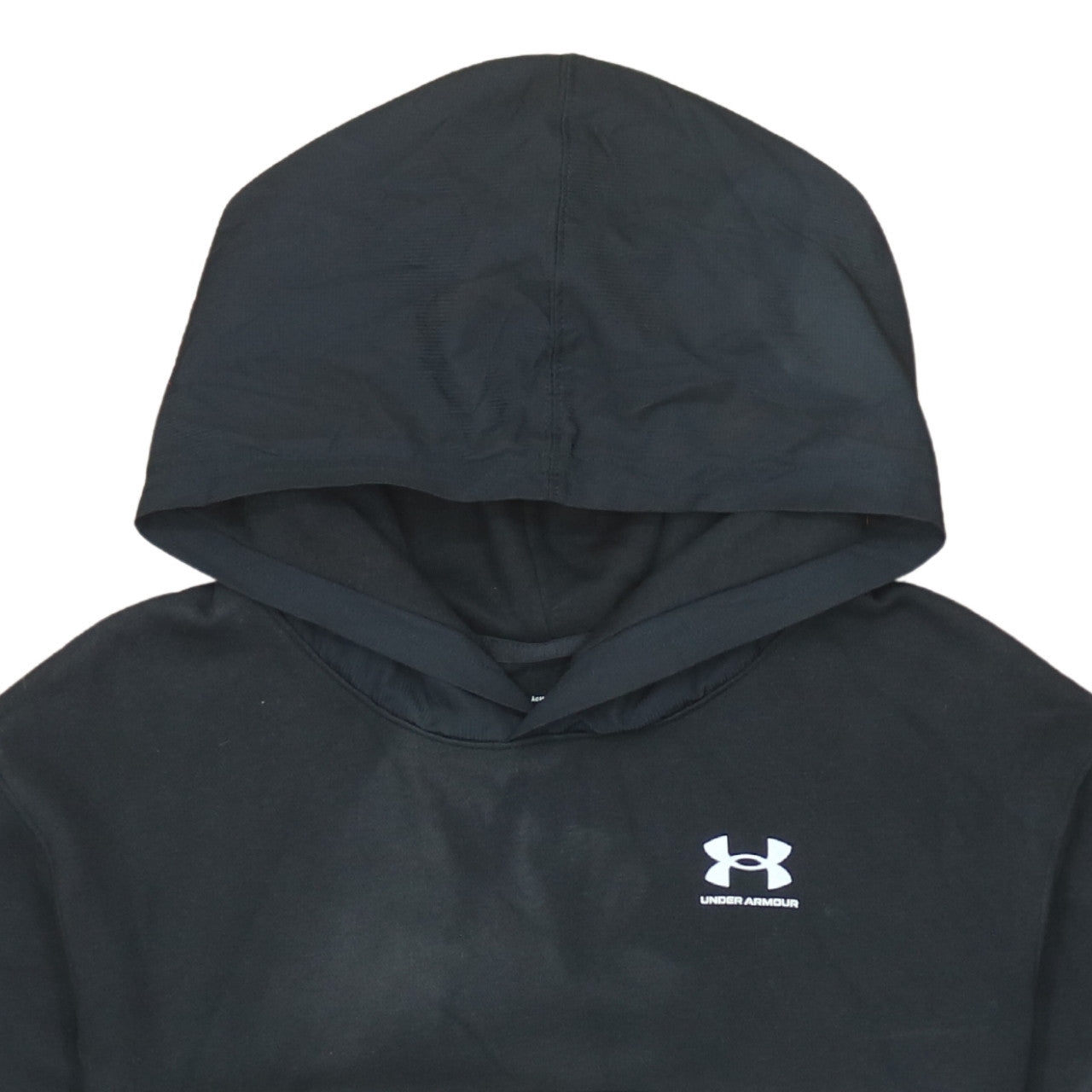 Under Armour Boys Black L Pullover Fleece Hoodie ColdGear Sportswear