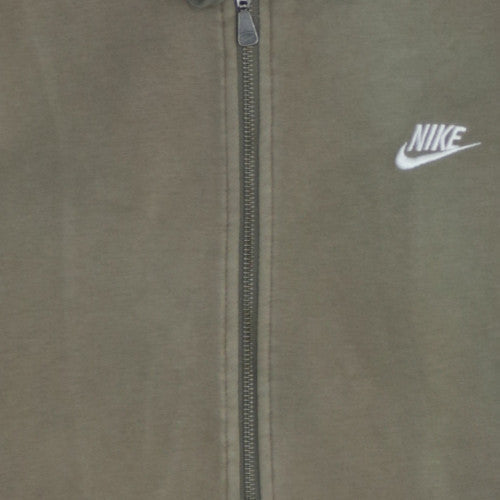 Nike Mens Khaki Full Zip Hoodie Sweatshirt Size S