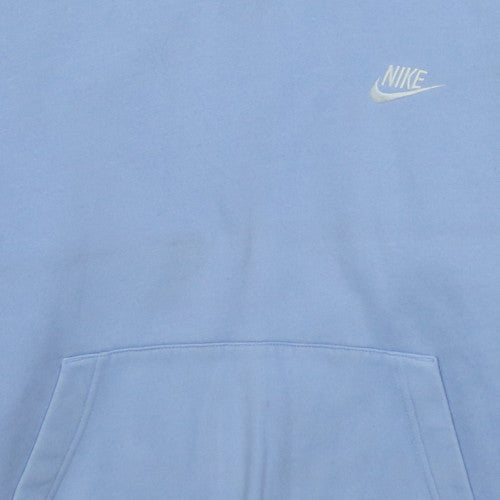 Nike Men’s Blue Pullover Hoodie S Regular Fit Fleece Sweatshirt