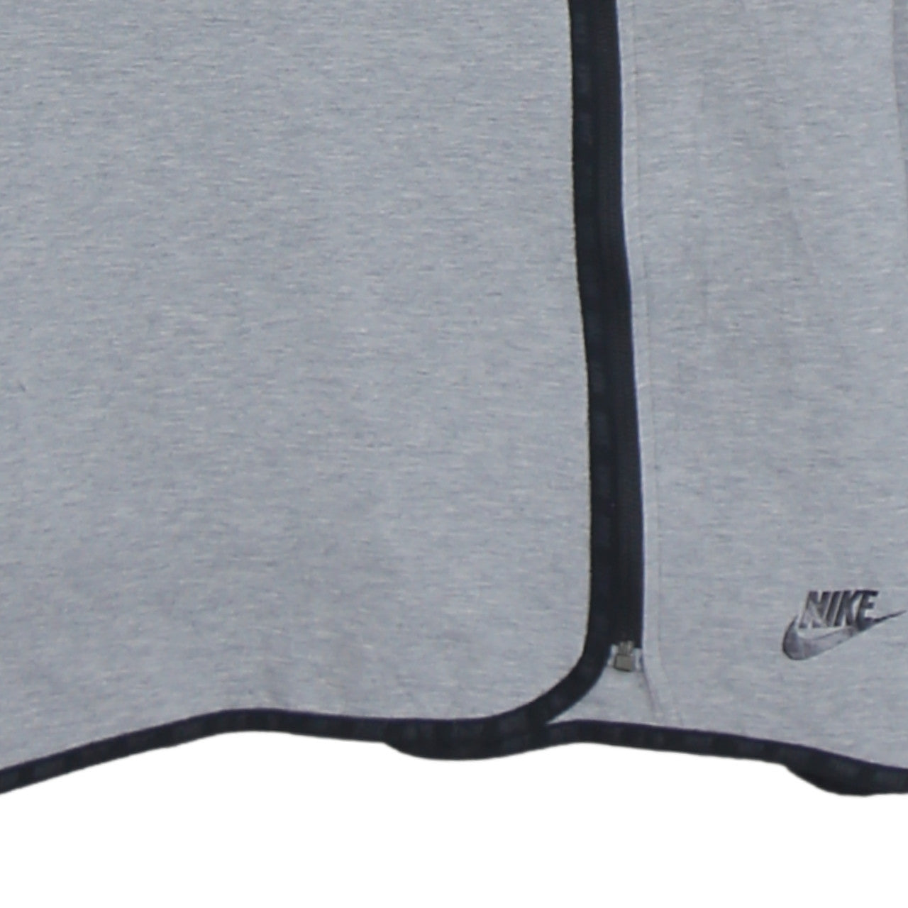 Nike Womens Grey Asymmetric Full Zip Hoodie XS Relaxed Fit