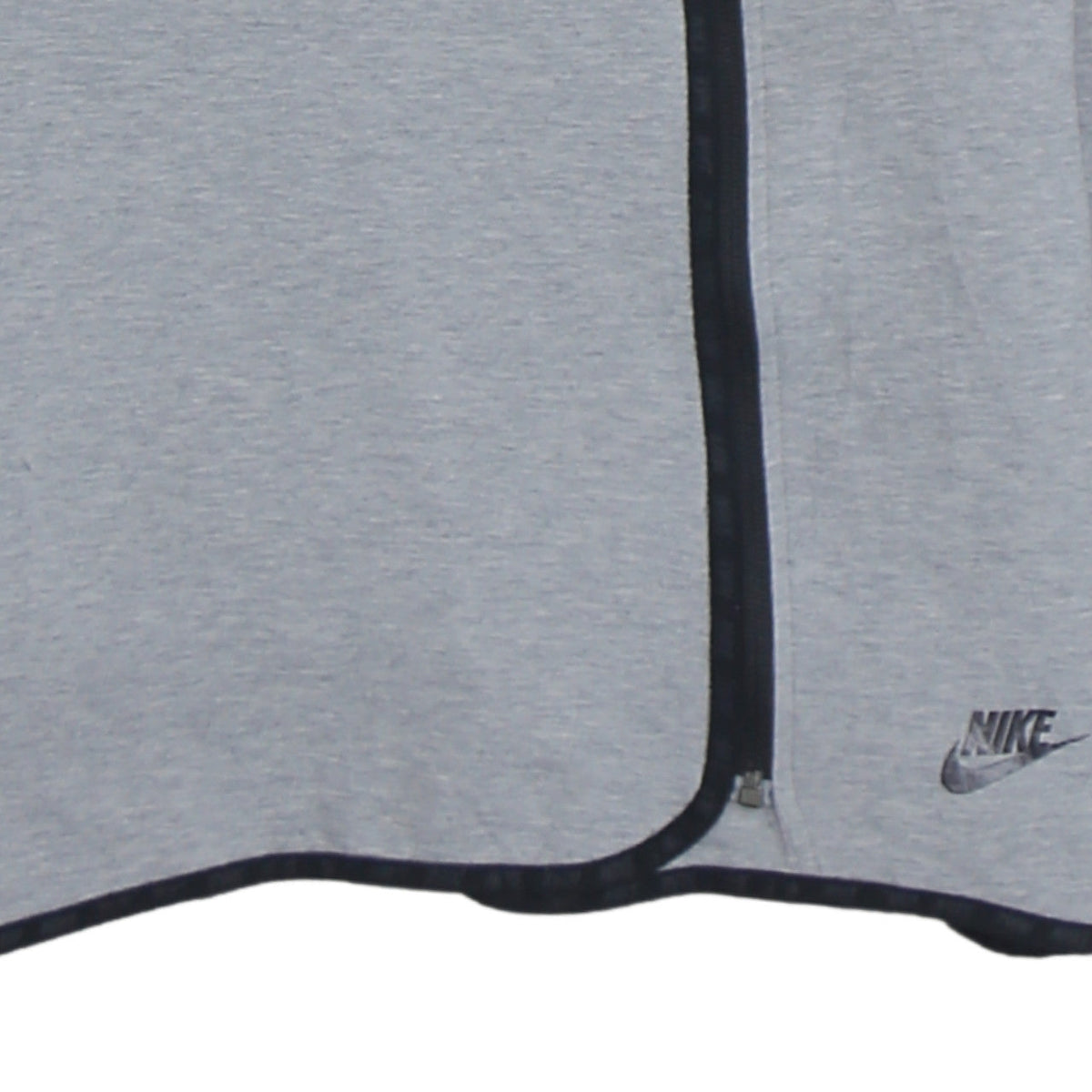 Nike Womens Grey Asymmetric Full Zip Hoodie XS Relaxed Fit