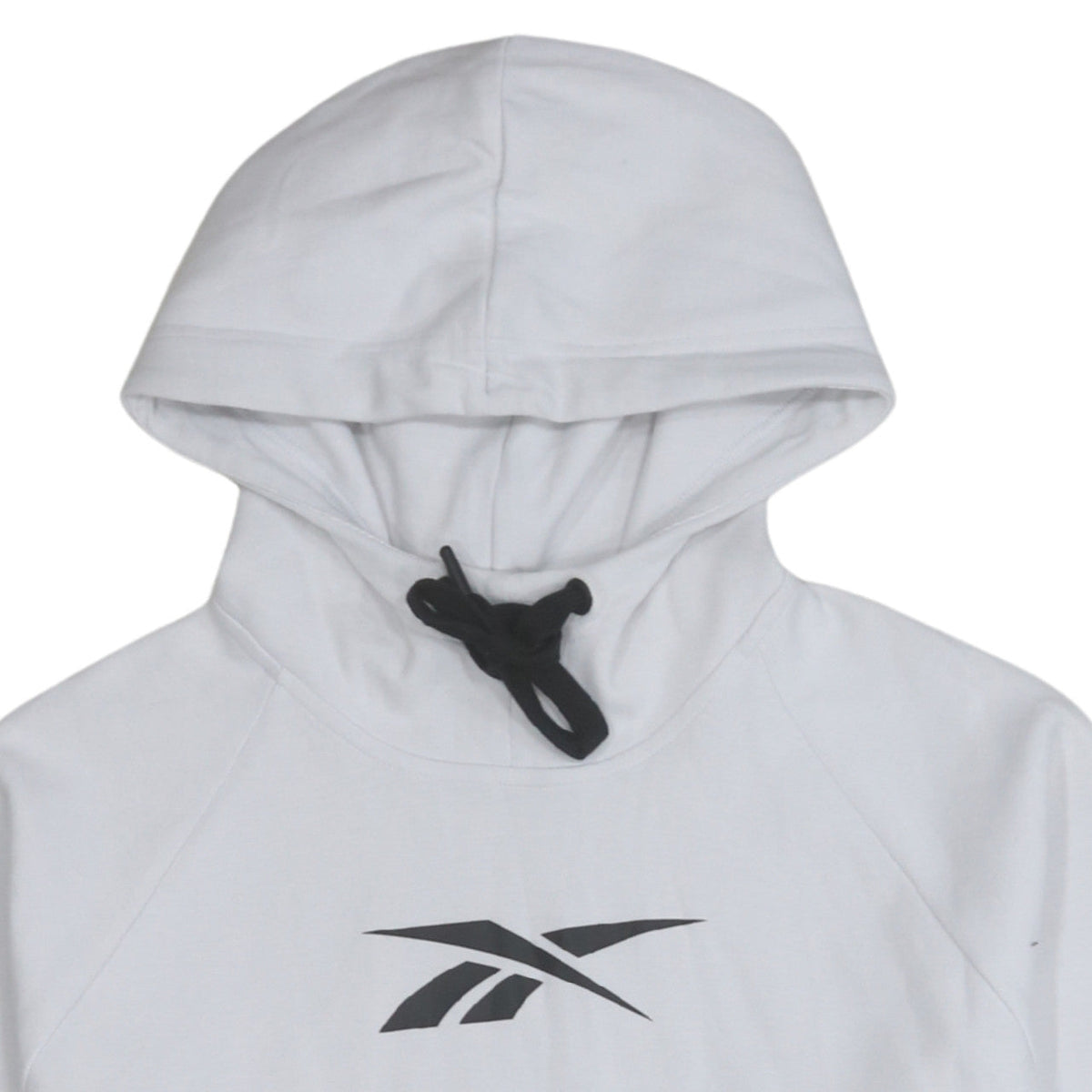 Reebok Womens White Pullover Hoodie Medium Size 12-14 Speedwick Cotton Blend