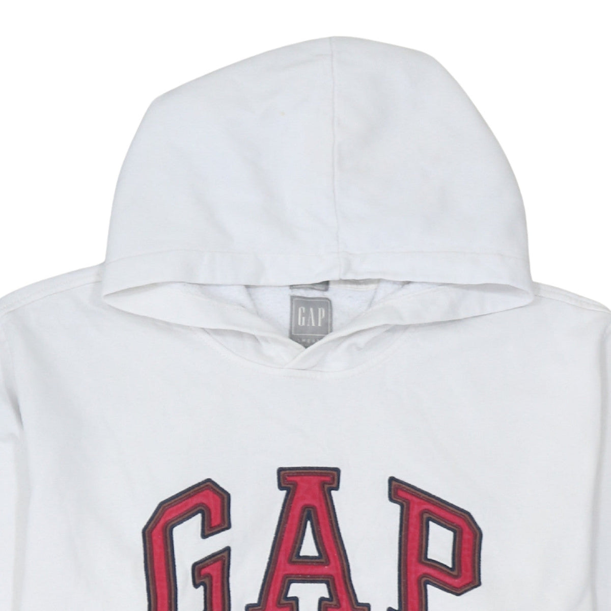 Gap Men's White Pullover Hoodie XL Logo Sweatshirt