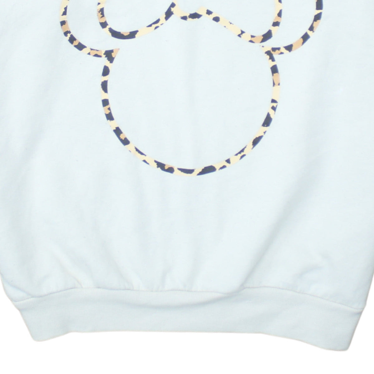 Disney Minnie Mouse White Leopard Print Sweatshirt Women S