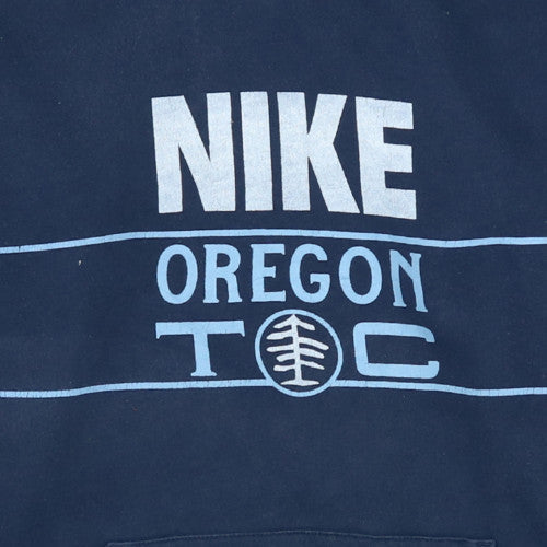 Nike Blue Teens XL Pullover Hoodie with Logo Print