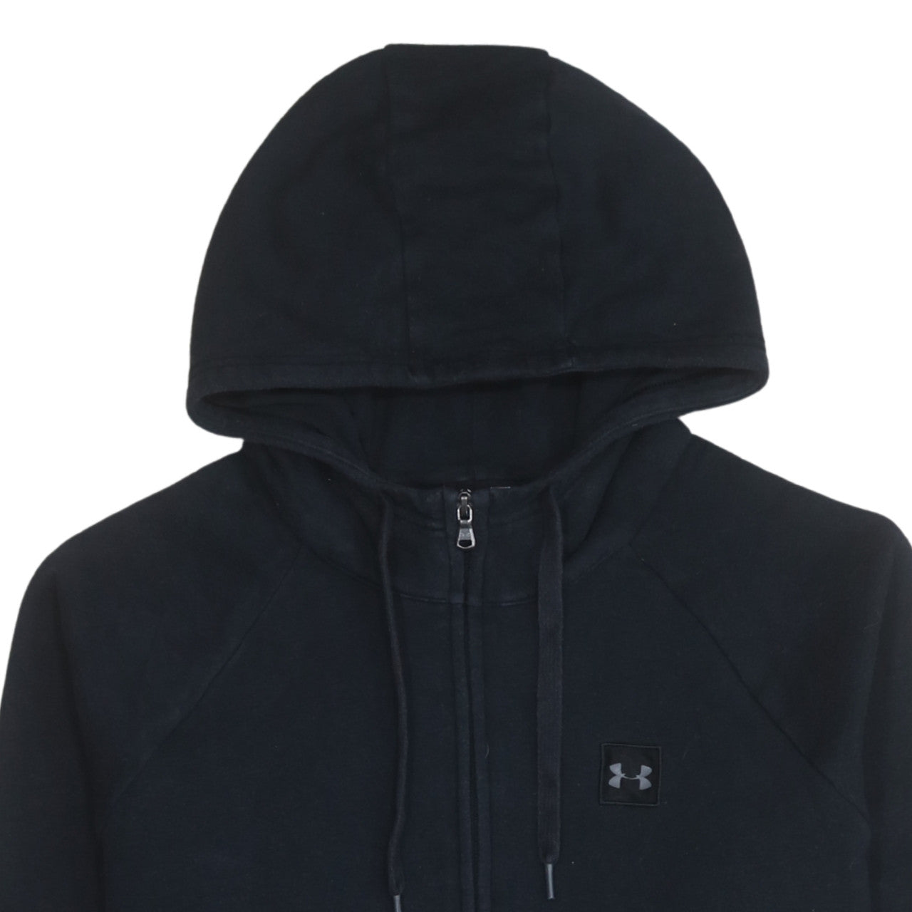 Under Armour Mens Black Full Zip Hoodie Size L Regular Fit