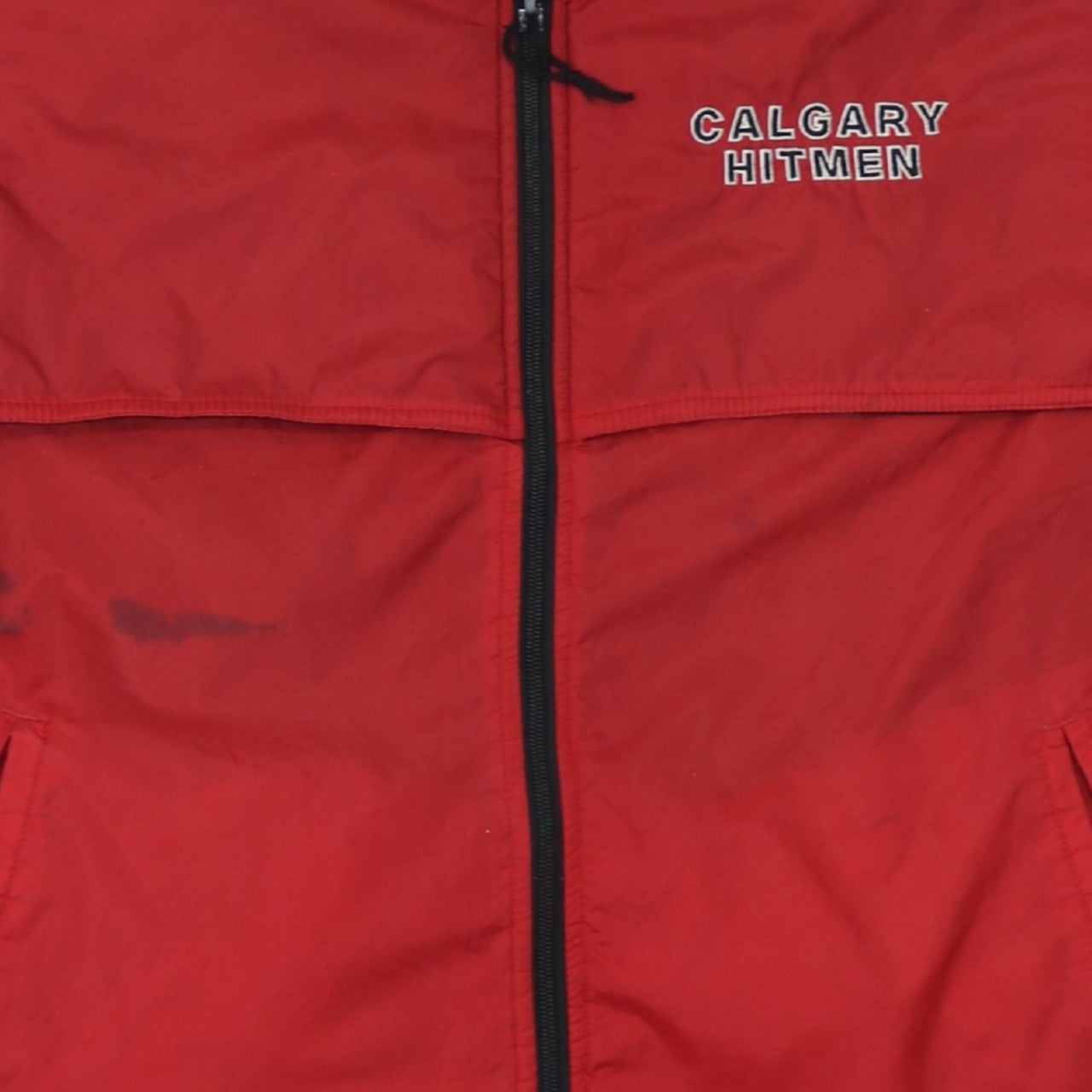 Pro Player Men's Red Calgary Hitmen Bodywarmer M Polyester Fleece