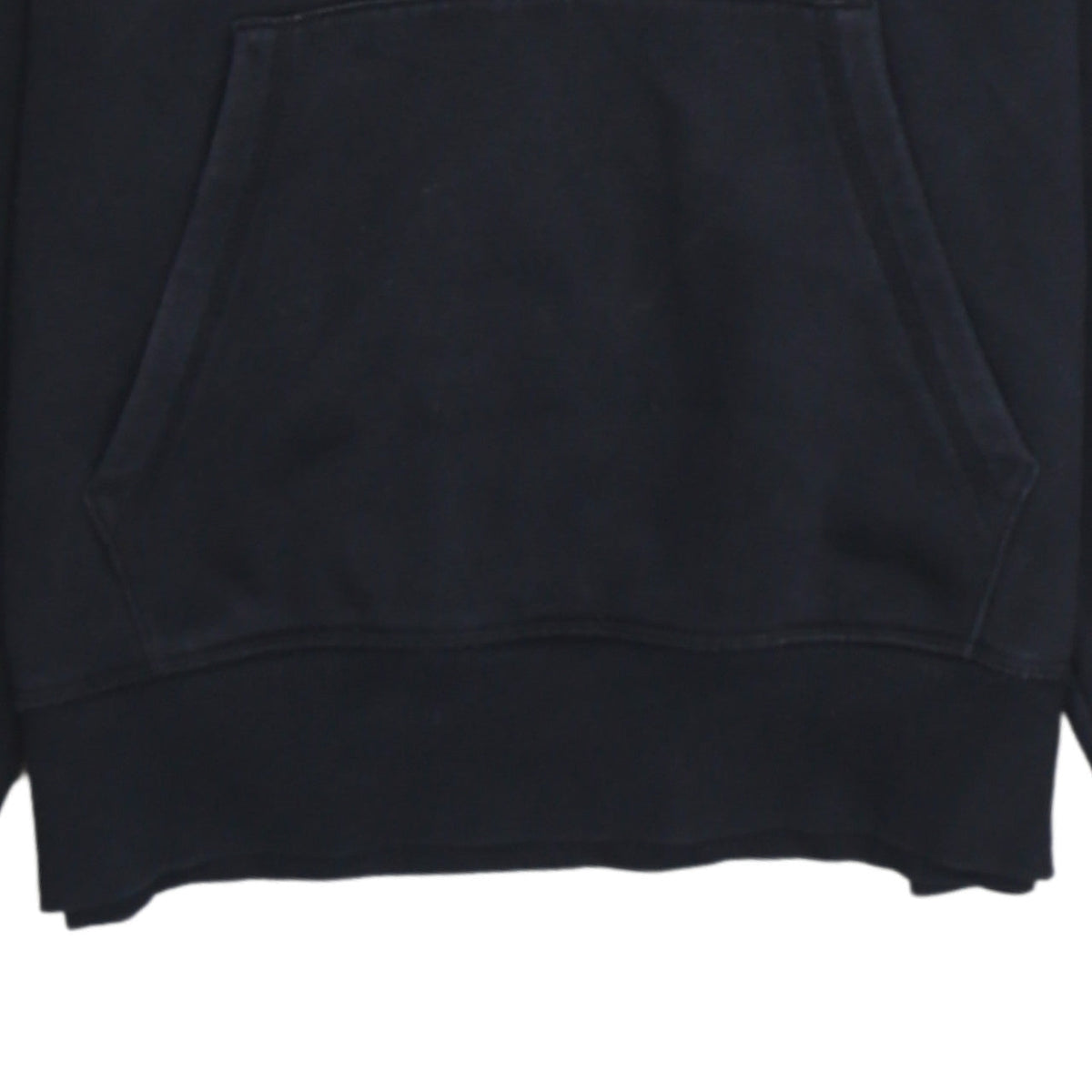 Champion Women Black Medium Pullover Hoodie with Logo Print