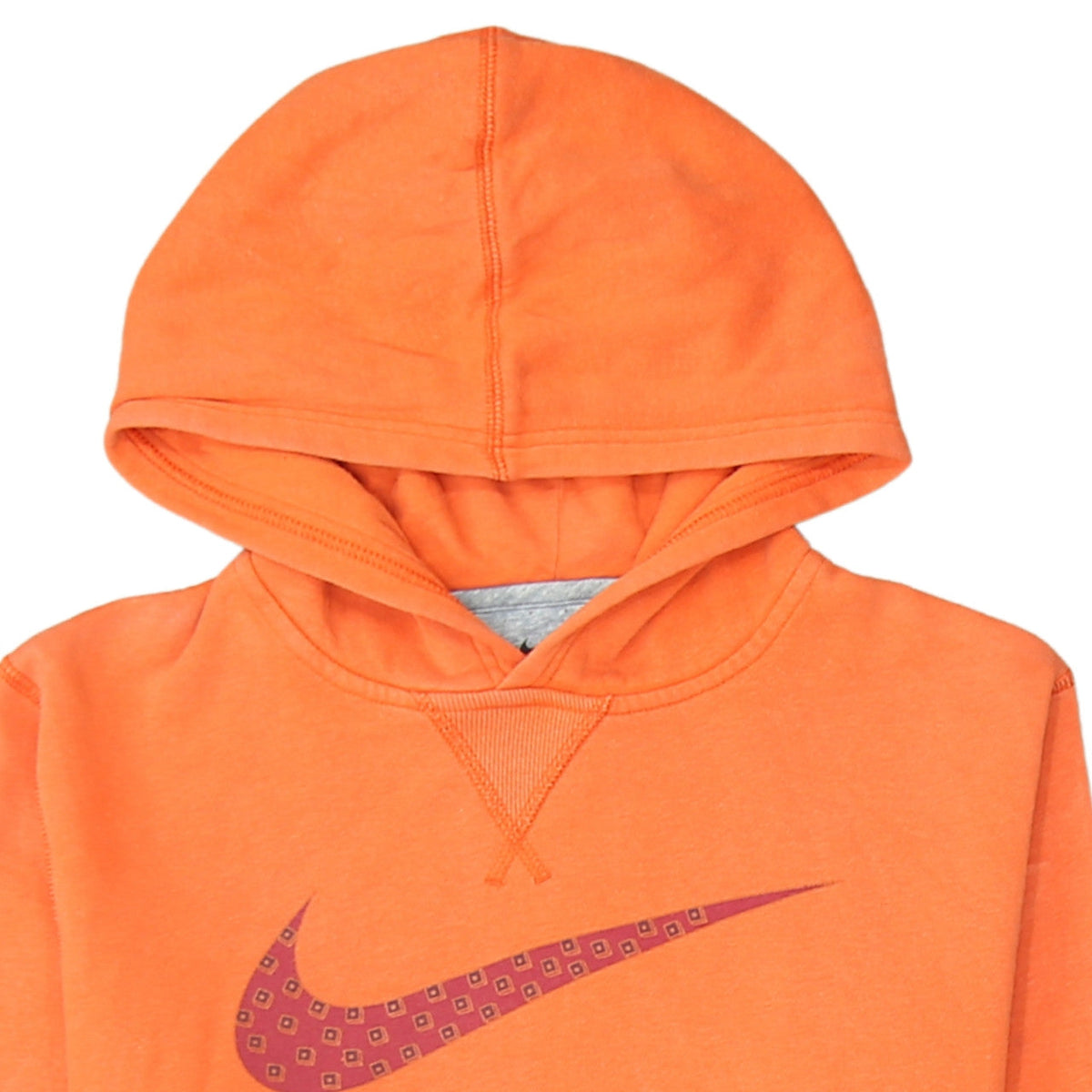 Nike Boys Orange XL Pullover Hoodie Sweatshirt Cotton Blend Logo Design