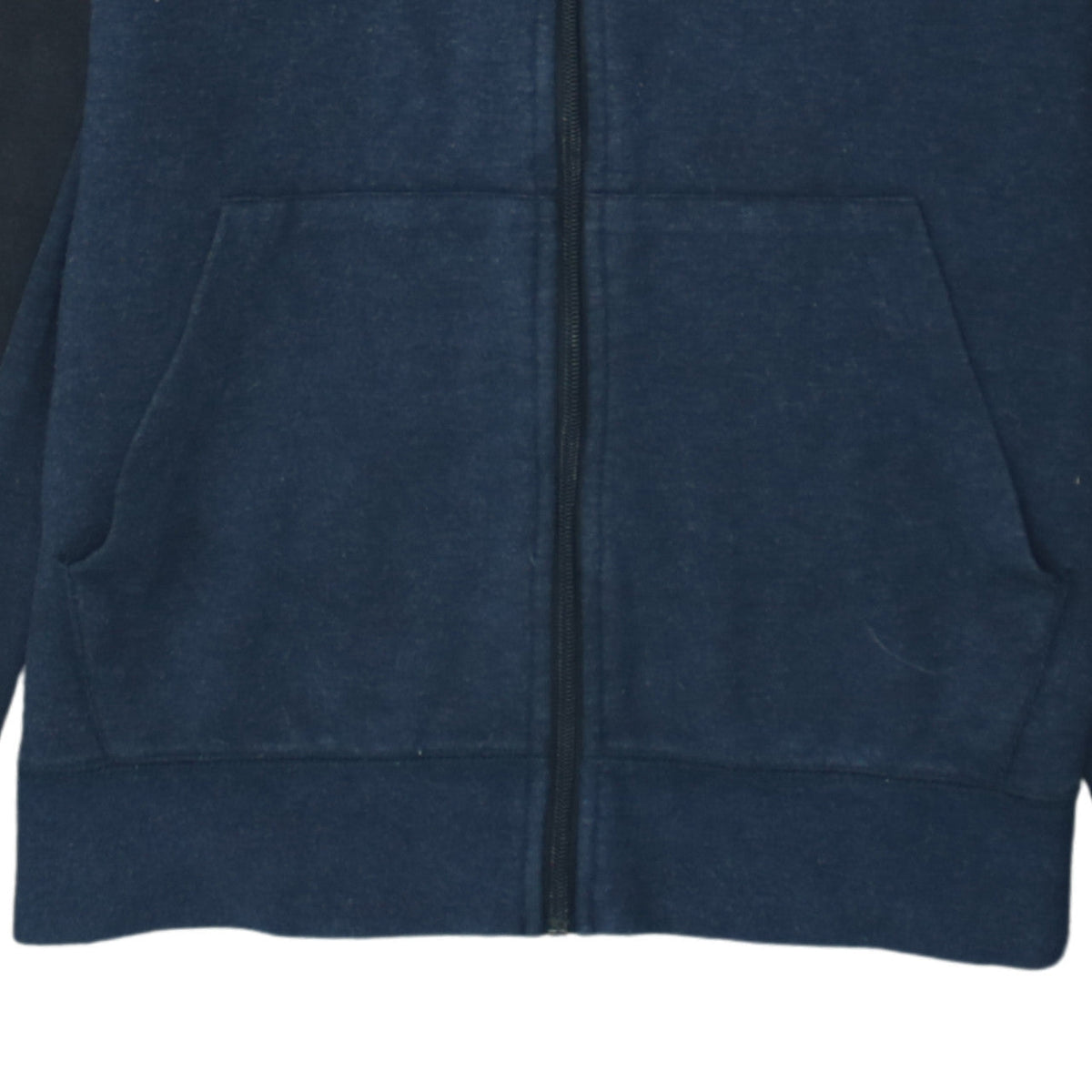 Diesel Men's Blue Full Zip Hoodie Small Logo Cotton Blend