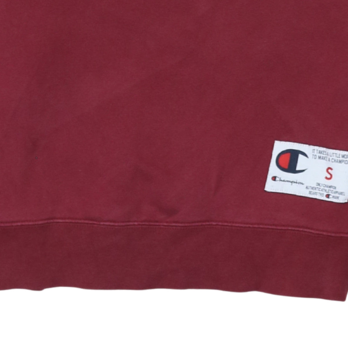 Champion Men's Red Embroidered Logo Pullover Sweatshirt Size S