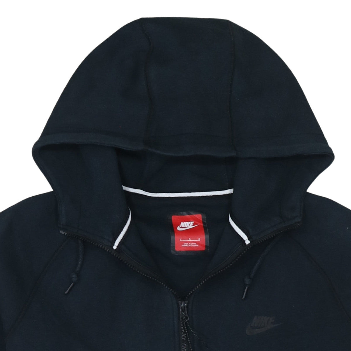 Nike Men's Black Full Zip Hoodie M Fleece Sportswear